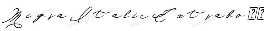 Migra Italic Extrabo字体转换